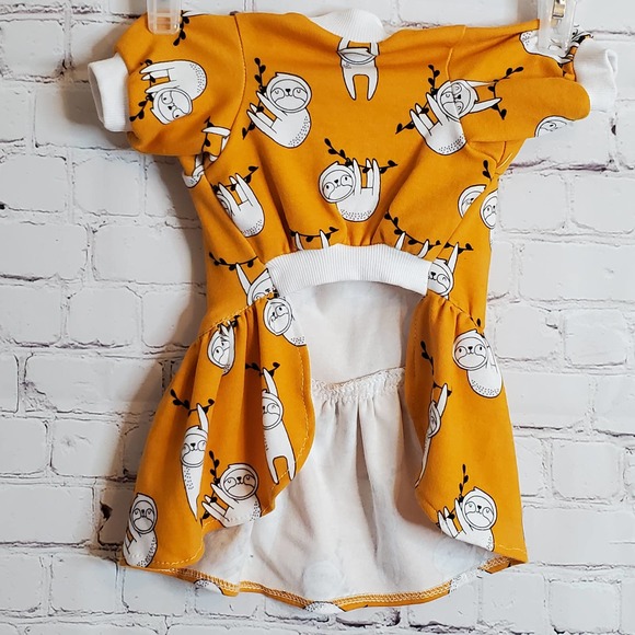 Orange  Dog Dress. NEW. - Picture 2 of 4